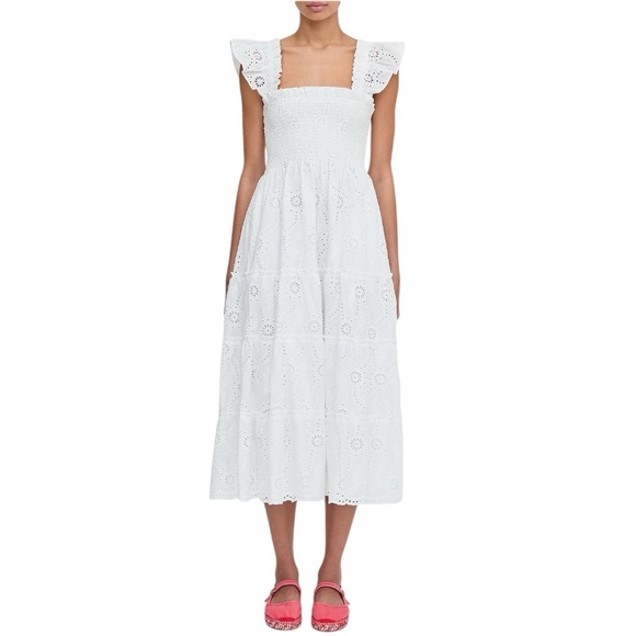 Hill House Blue Floral Midi Dress - Picture 5 of 10